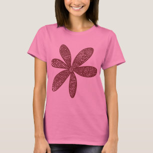 Hübsche Blume - braun T-Shirt
