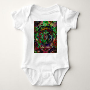 Hübsche Blume Burst Abstrakt Baby Strampler