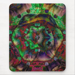 Hübsche Blume Burst Abstrakt Mousepad