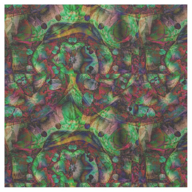 Hübsche Blume Burst Abstrakt Stoff (Nahaufnahme)