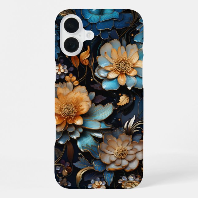 Hübsche Blume Design Phone Case iPhone 16 Plus Hülle (Rückseite)