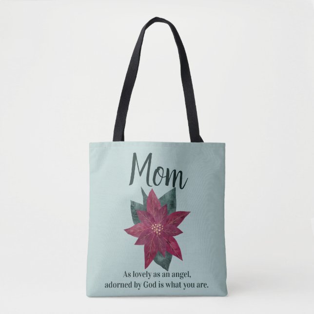 Hübsche Blume für Mama Tasche (Vorderseite)