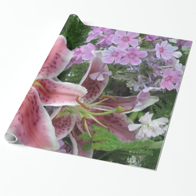 Hübsche Blume Geschenkpapier (Ungerollt)