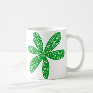 Hübsche Blume - Grasgrün Kaffeetasse
