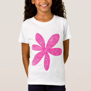 Hübsche Blume - Heiß rosa T-Shirt