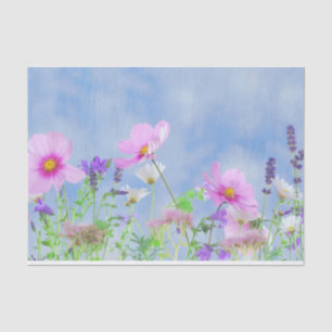 Hübsche Blume im Frühjahr Seidenpapier
