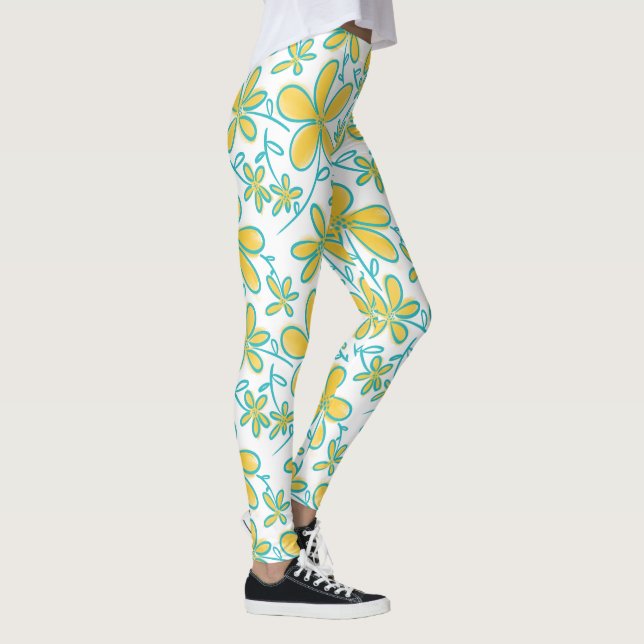 Hübsche Blume Leggings (Rechts)