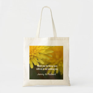 Hübsche Blume-Löwenzahn-Gastgeschenk Hochzeit Tragetasche