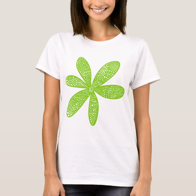 Hübsche Blume - Mars Green T-Shirt (Vorderseite)