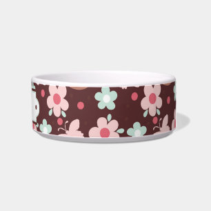 Hübsche Blume Muster-Pet-Bowles Napf
