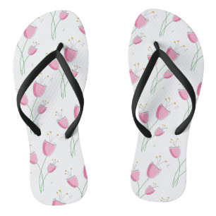 Hübsche Blume Muster Slim Rips Flip Flops