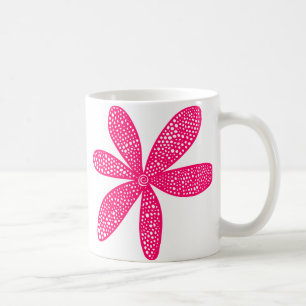 Hübsche Blume - Neon Red Kaffeetasse