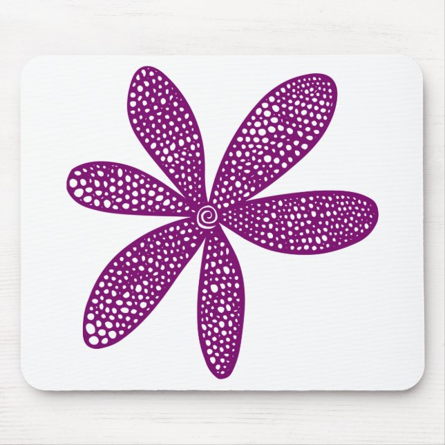 Hübsche Blume - Plum Mousepad (Vorne)
