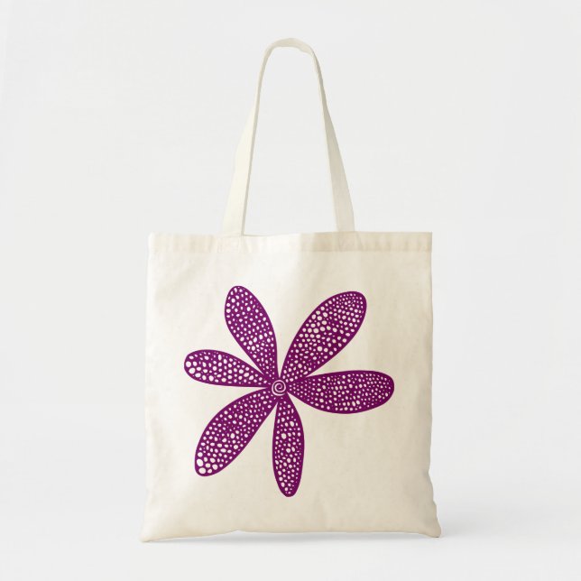 Hübsche Blume - Plum Tragetasche (Vorne)
