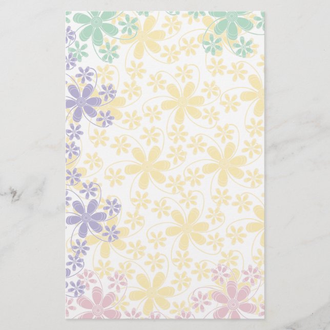 Hübsche Blume Stationery-Floral Briefpapier (Vorderseite)