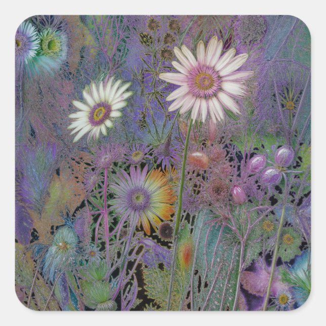 HÜBSCHE BLUME STICKER (Vorderseite)
