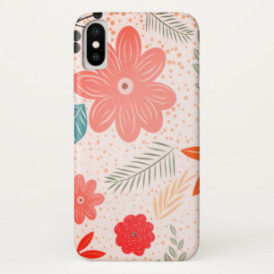 Hübsche Blume und Punkte Case-Mate iPhone Hülle
