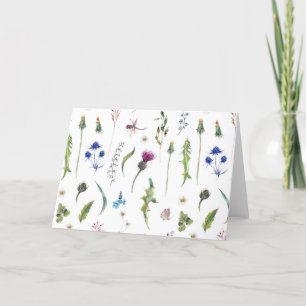Hübsche Blume Verdunkelung des Dragonfly-Designs Dankeskarte