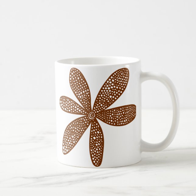Hübsche Blume - Walnut Kaffeetasse (Rechts)