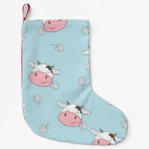 Hübsche Blumen für Mädchen: Handgezeichnet Vintage Kleiner Weihnachtsstrumpf