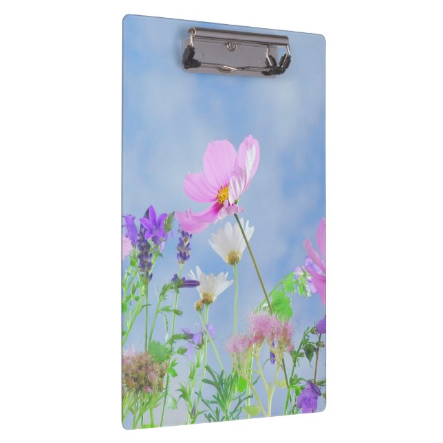 Hübsche Blumen in den empfindlichen Farben Klemmbrett (Rechts)