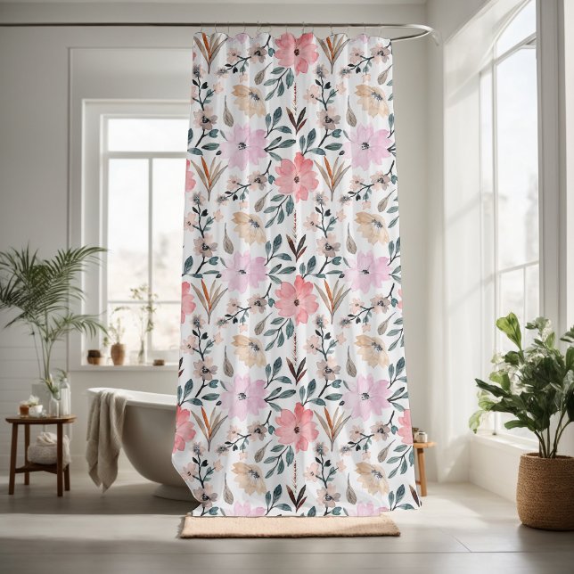 Hübsche Blumendekoration auffallend Duschvorhang (Von Creator hochgeladen)