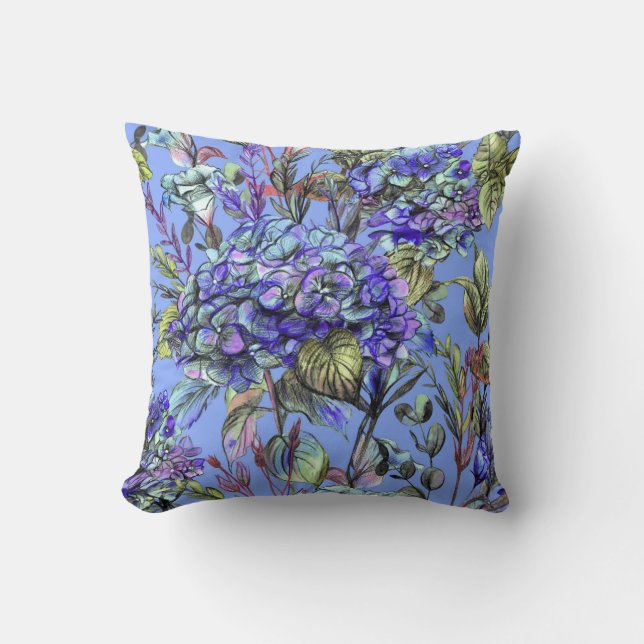 Hübsche Blumendekoration auffallend Kissen (Vorderseite)