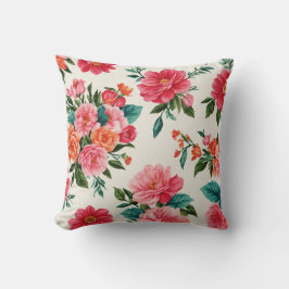 Hübsche Blumendekoration auffallend Kissen