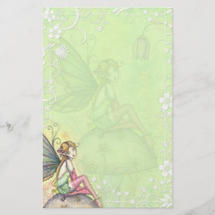 Hübsche Blumenfee-Fantasiestationery Briefpapier