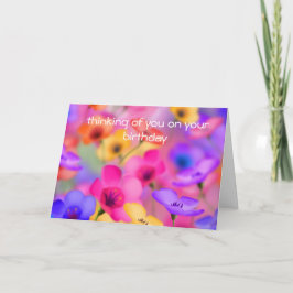 Hübsche BlumenGeburtstagskarte Karte