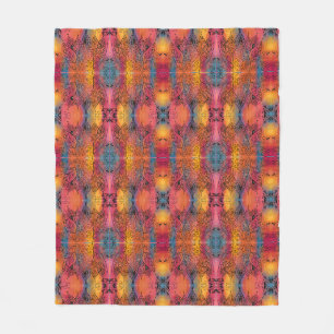 Hübsche Blumenkunst Fleecedecke