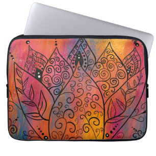 Hübsche Blumenkunst Laptopschutzhülle