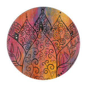 Hübsche Blumenkunst Schneidebrett