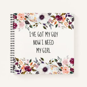 Hübsche Blumenüberdachungskarte Notizbuch