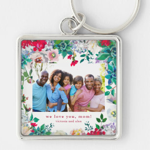 Hübsche Blüte mit Foto Schlüsselanhänger Geschenk