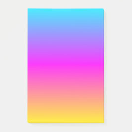 Hübsche Blütenfarben Gelb Rosa Aqua Post-it Klebezettel