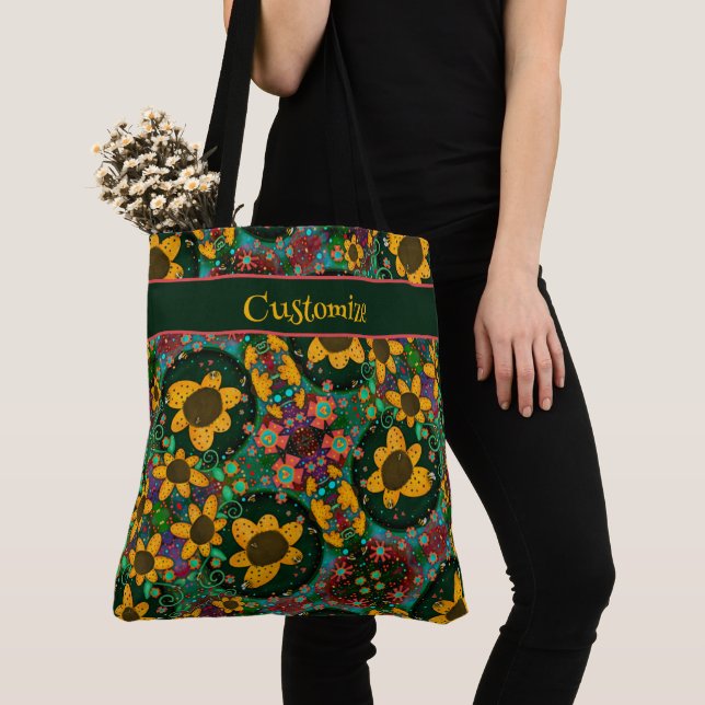 Hübsche Boho Floral Daisy Custom Inspirivity Tasch Tasche (Von Nahem)