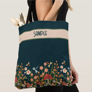 Hübsche Boho Wildblume Fun Custom Inspirivity Tasc Tasche