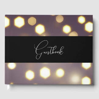 Hübsche Bokeh-Background-Hochzeit Gästebuch