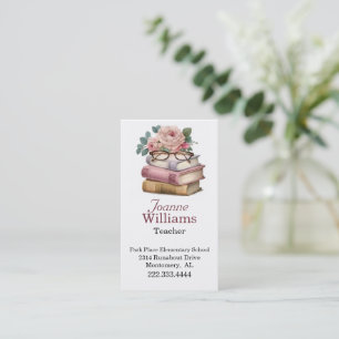 Hübsche Books Teacher Business Card Terminkarte