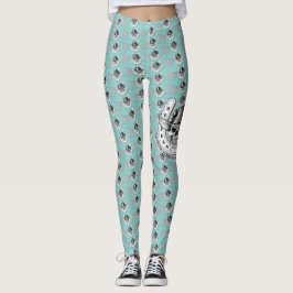 Hübsche böse Damen - Schädel u. Broncs Leggings