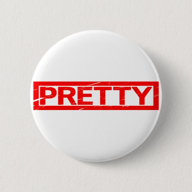 Hübsche Briefmarke Button (Vorderseite)