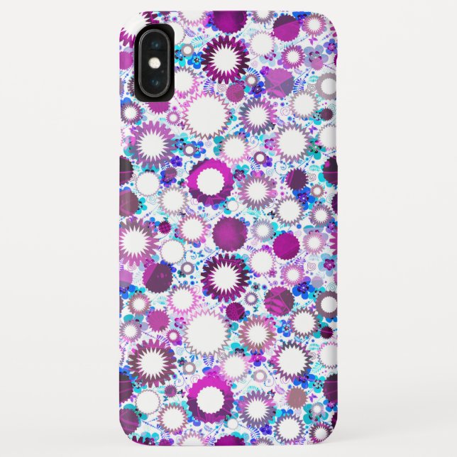 Hübsche bunte Blumen Sonnen Muster Case-Mate iPhone Hülle (Rückseite)