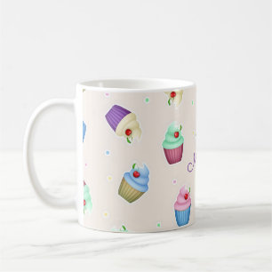 Hübsche bunte Cupcakes Kaffeetasse