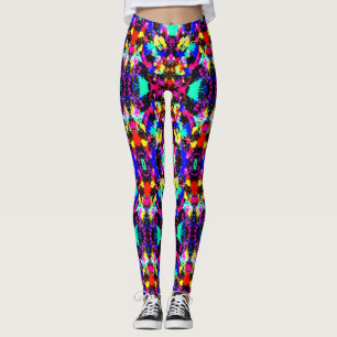 Hübsche bunte Spritzlack-Autoflagge Leggings
