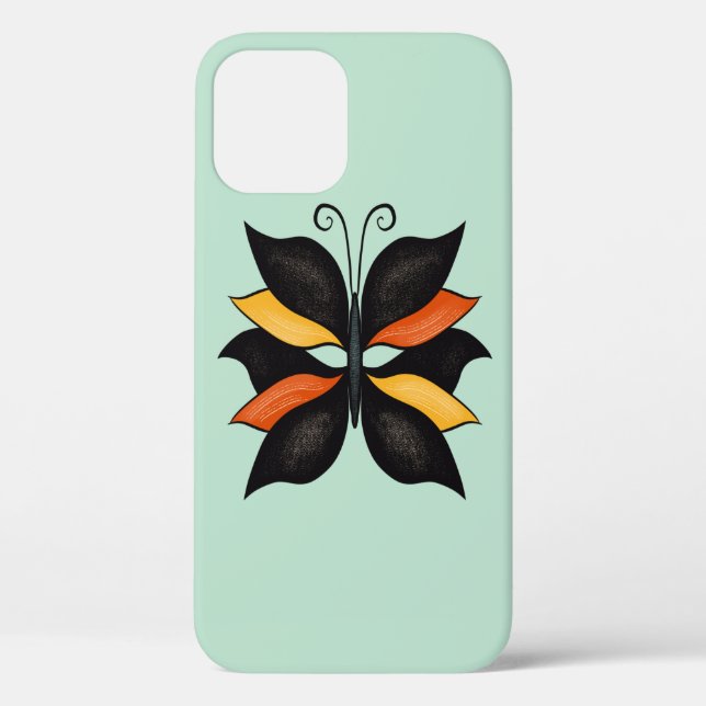 Hübsche Butterfly Abstrakte Kunst Case-Mate iPhone Hülle (Rückseite)