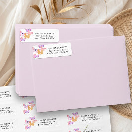 Hübsche Butterfly Coral Gold Rücksendeadresse