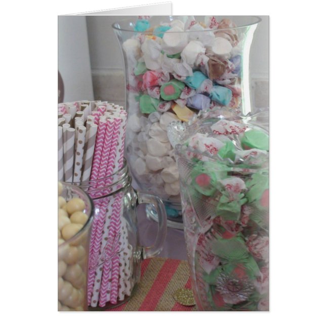 Hübsche Candy Themed Card (Vorne)