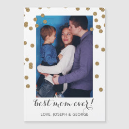 Hübsche Confetti Mütter Tagesfotokarte Magnetkarte