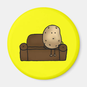 Hübsche Couchkartoffel Magnet